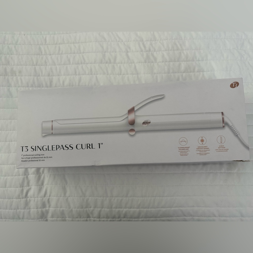 T3 Single Pass Curling Iron 1”